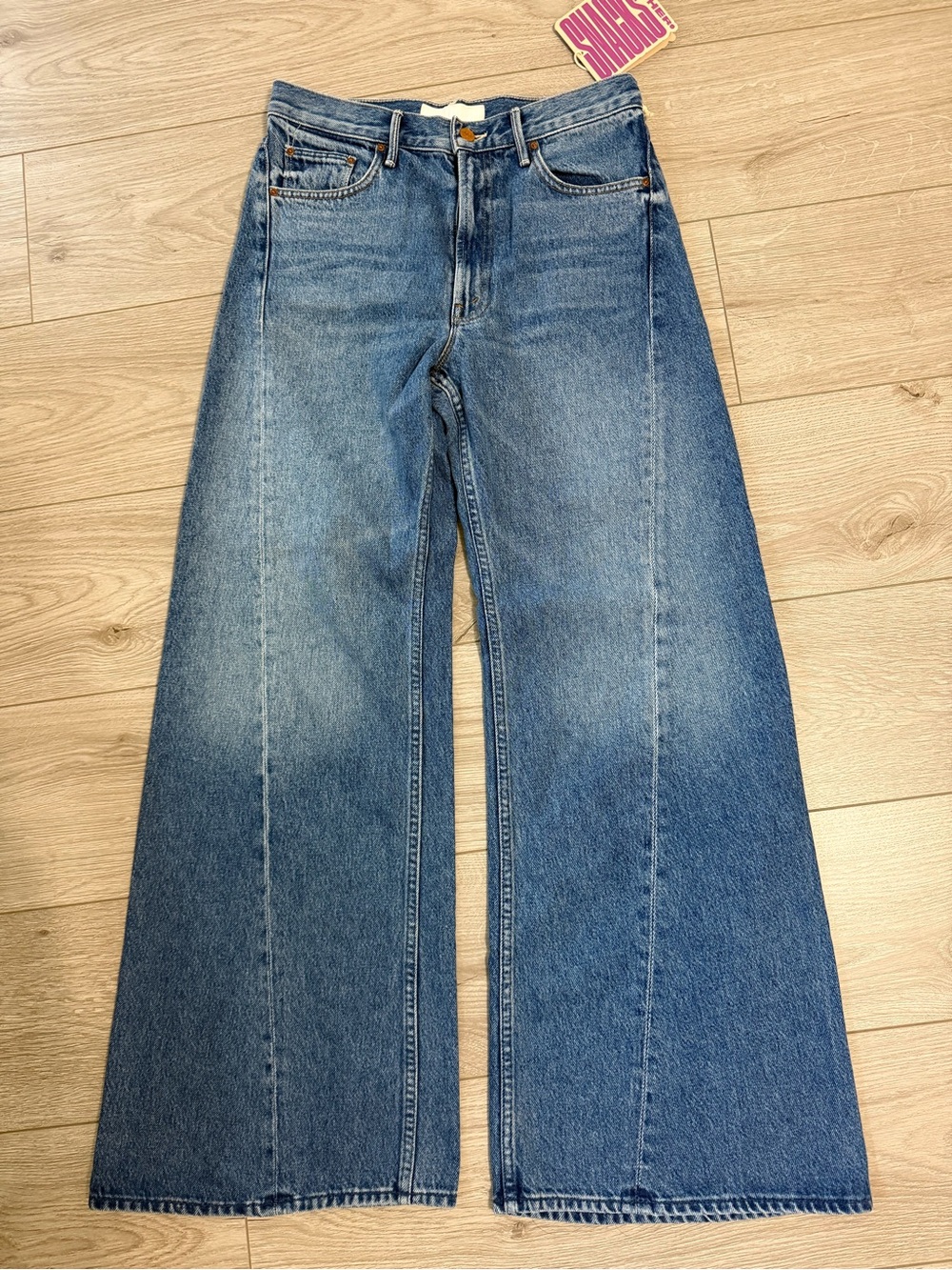 Mother Jeans SNACKS The Lemon Twist Wide Leg Jeans/ Rolling in The Dough/ 26 NWT - Picture 2 of 10